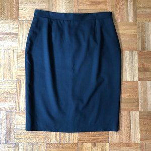 Brooks Brothers Red Fleece Black Pencil Skirt